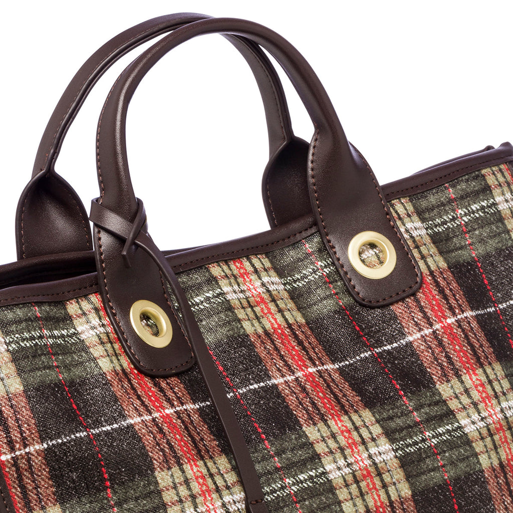 Borsa a mano con fantasia check Lumberjack Manila