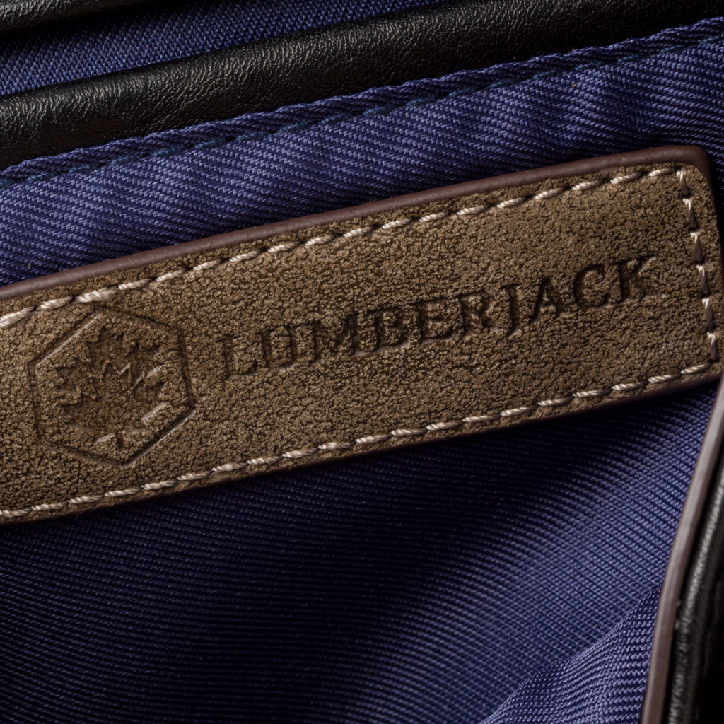 Borsa a tracolla nera effetto vintage Lumberjack Charlotte