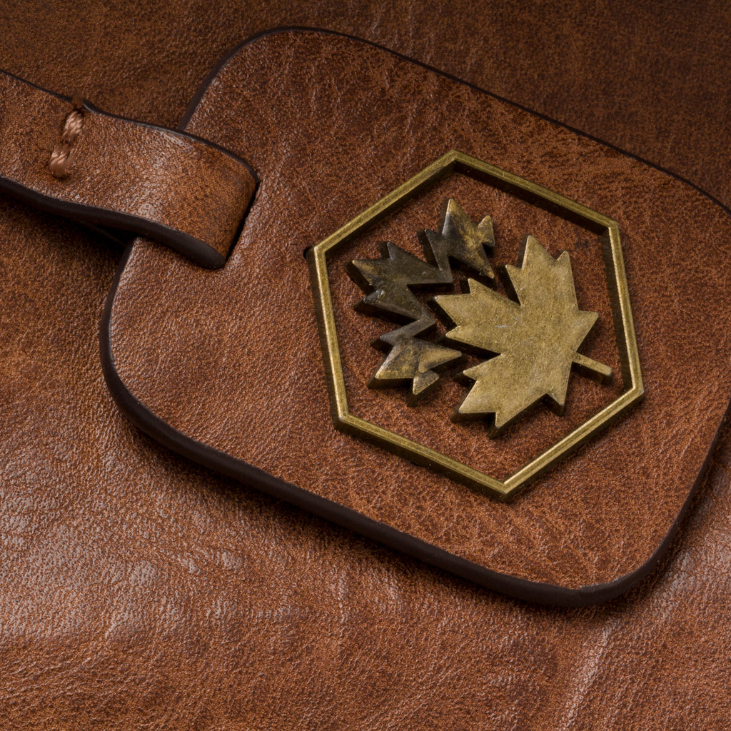 Borsa a tracolla marrone effetto vintage Lumberjack Charlotte