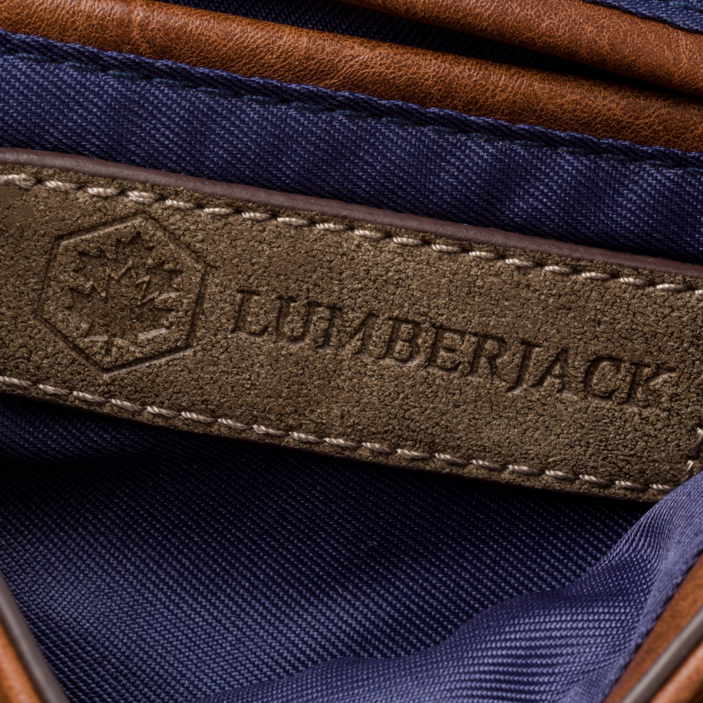 Borsa a tracolla marrone effetto vintage Lumberjack Charlotte
