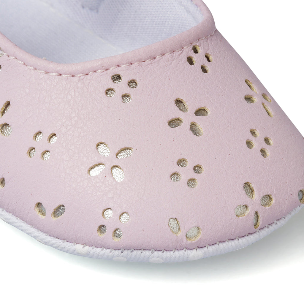 Ballerine primi passi rosa traforate da bambina Chicco Ollie