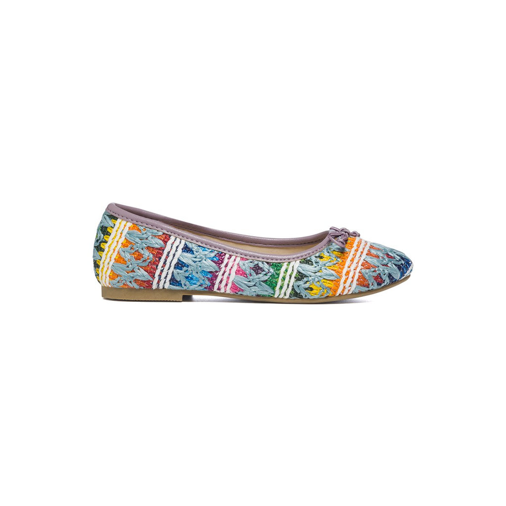 Ballerine multicolore in rafia con fiocchetto Swish Jeans