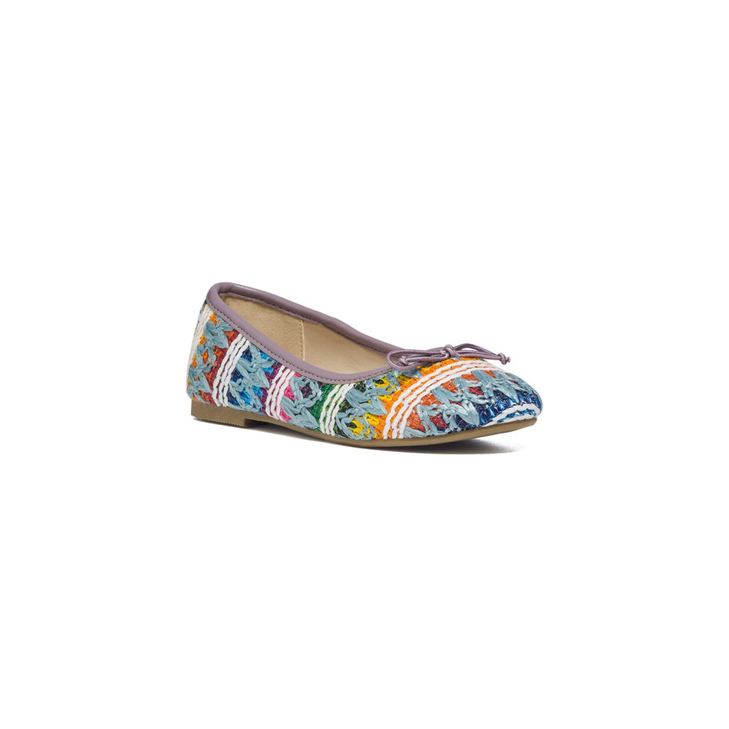 Ballerine multicolore in rafia con fiocchetto Swish Jeans