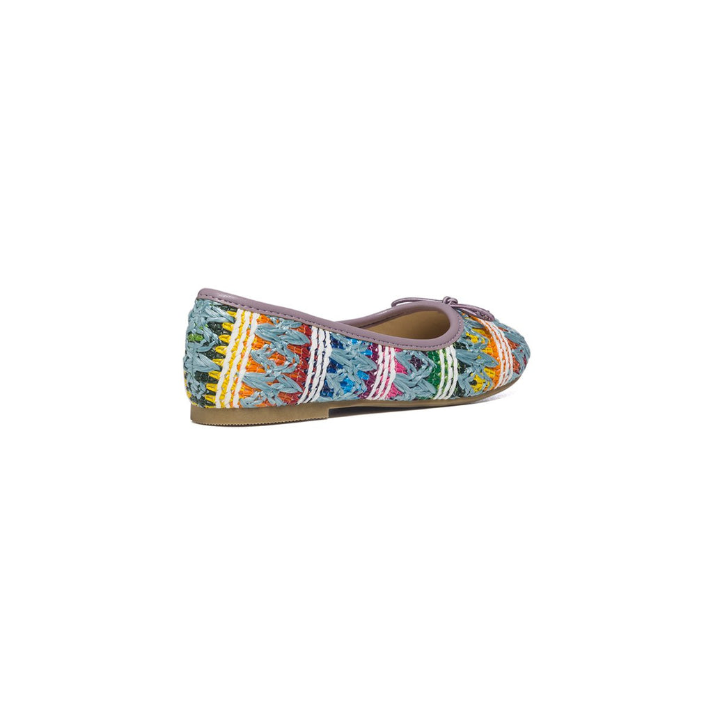 Ballerine multicolore in rafia con fiocchetto Swish Jeans