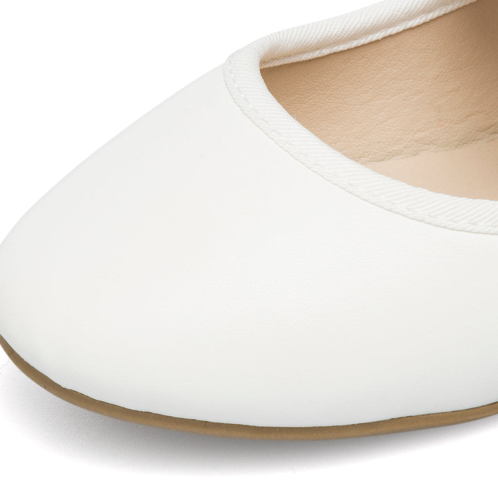 Ballerine bianche con fascia arcobaleno 10 Baci