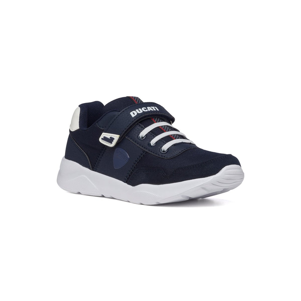 Sneakers blu navy con logo laterale Ducati