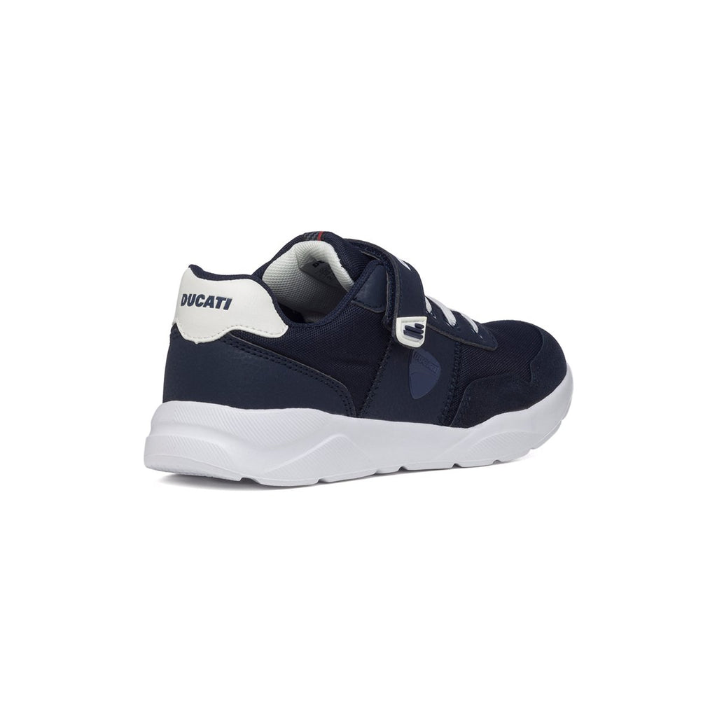 Sneakers blu navy con logo laterale Ducati