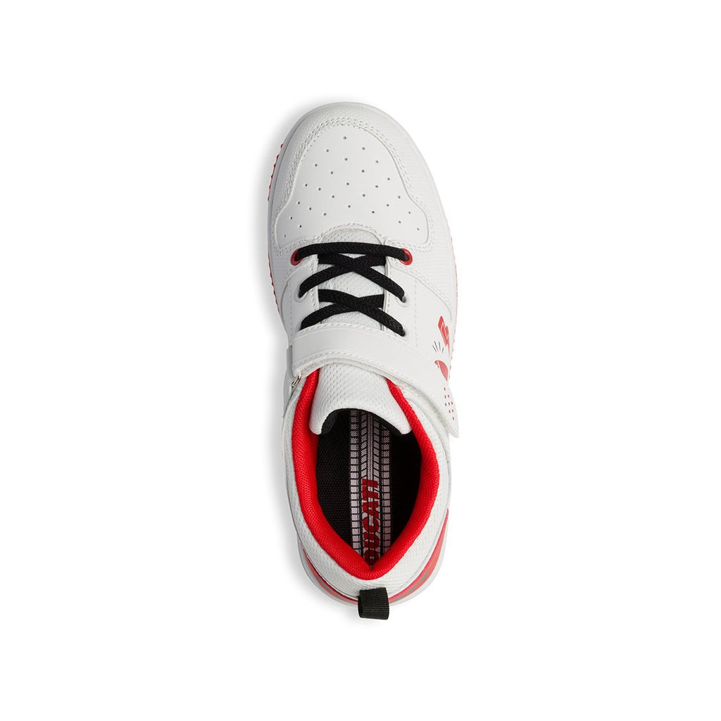 Sneakers bianche con logo laterale Ducati