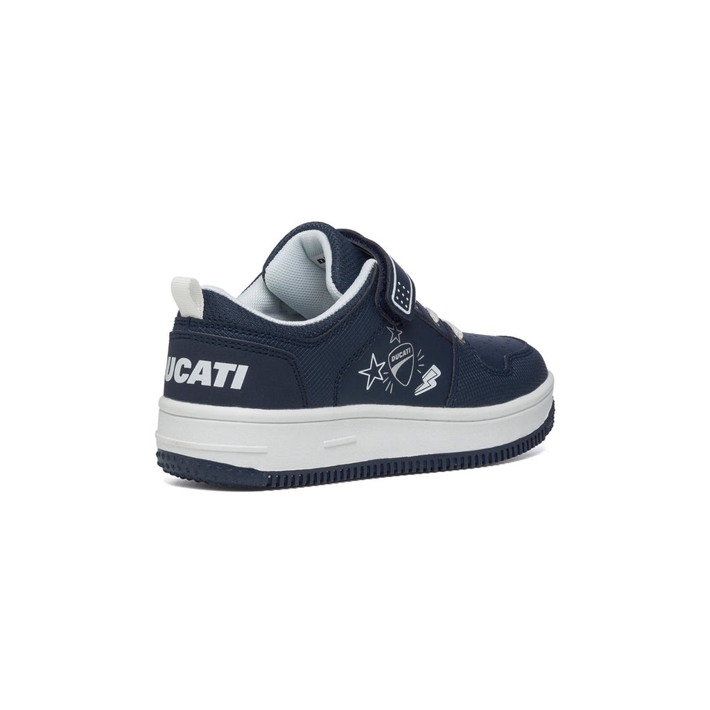 Sneakers blu navy con logo laterale Ducati