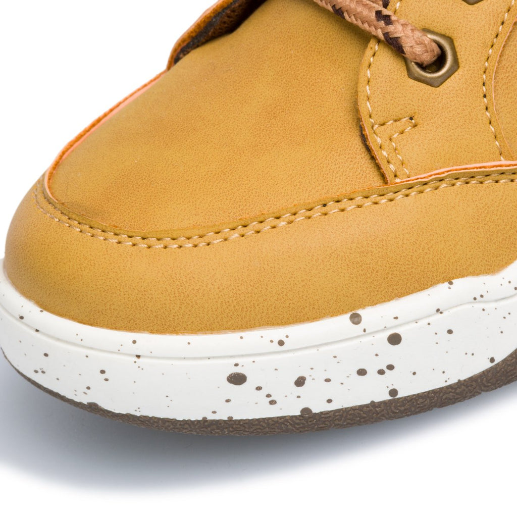 Sneakers alte color camel con logo laterale Ducati