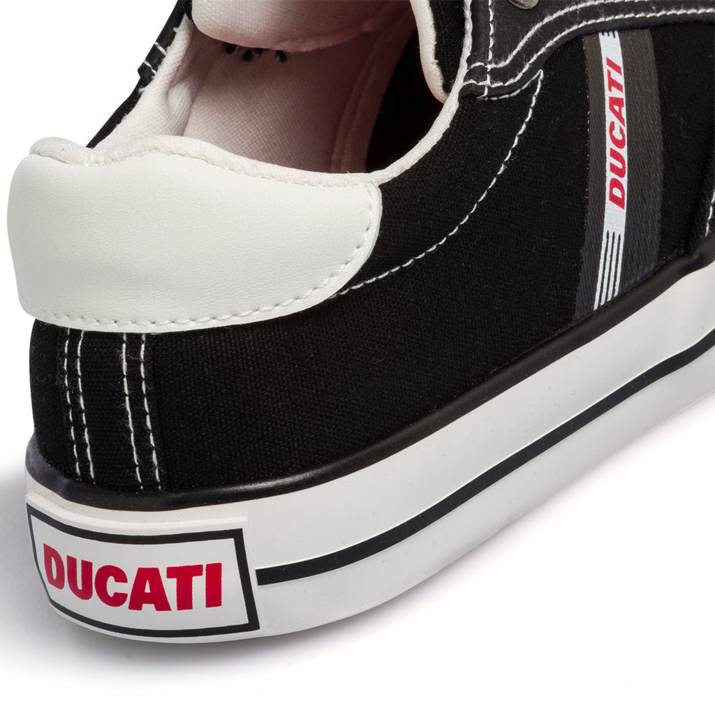 Sneakers nere da bambino in tessuto Ducati