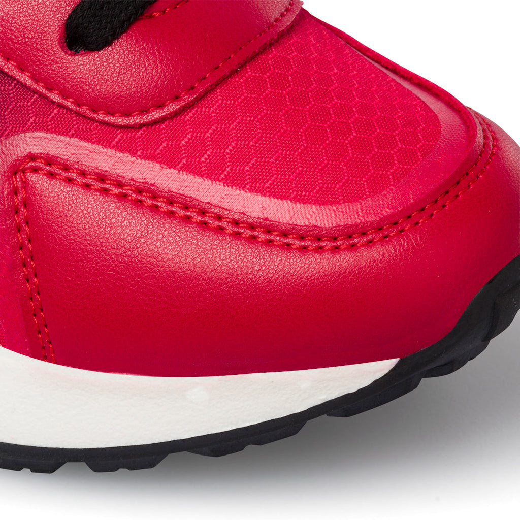 Sneakers rosse da bambino con logo laterale Ducati