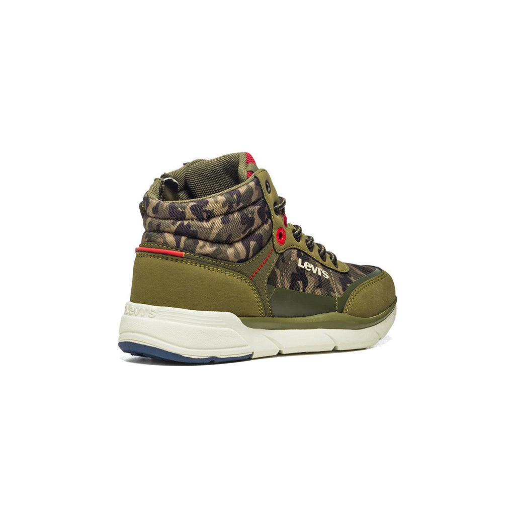 Scarponcini camouflage con colletto imbottito e logo laterale Levi's