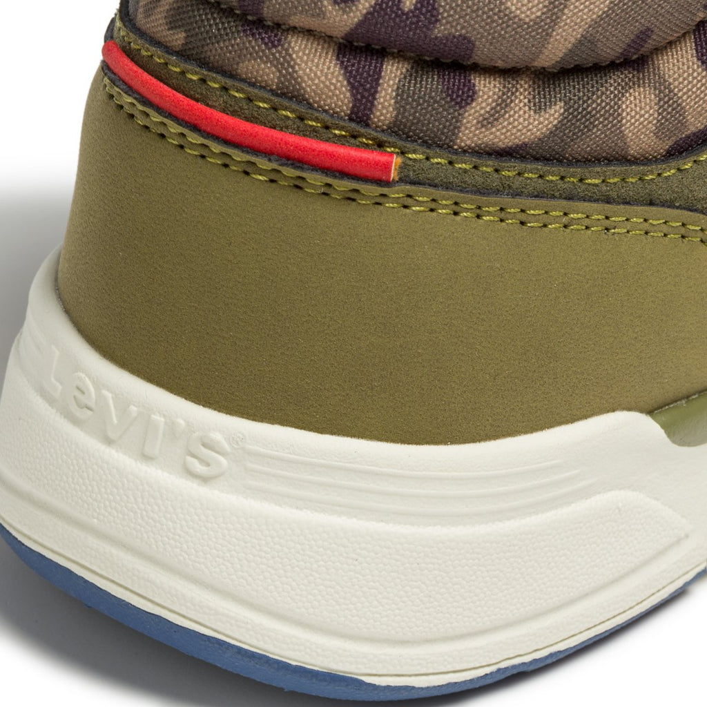 Scarponcini camouflage con colletto imbottito e logo laterale Levi's