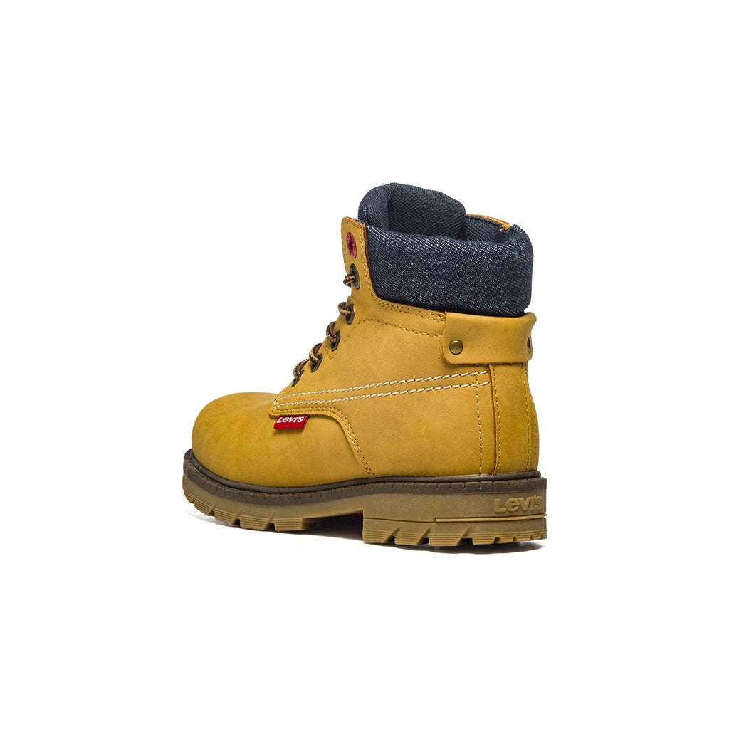 Scarponcini camel con colletto imbottito ed etichetta logata Levi's