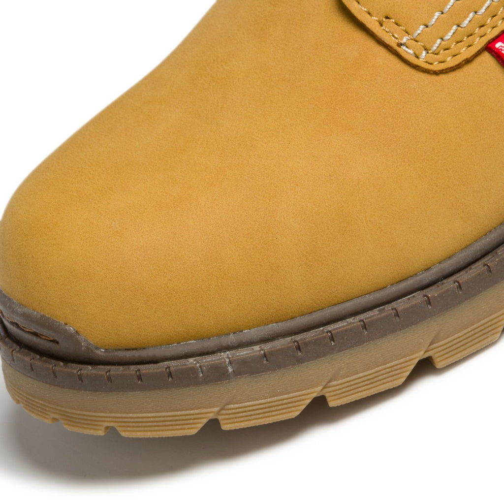 Scarponcini camel con colletto imbottito ed etichetta logata Levi's