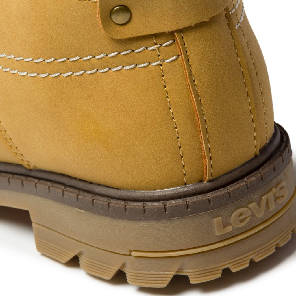 Scarponcini camel con colletto imbottito ed etichetta logata Levi's