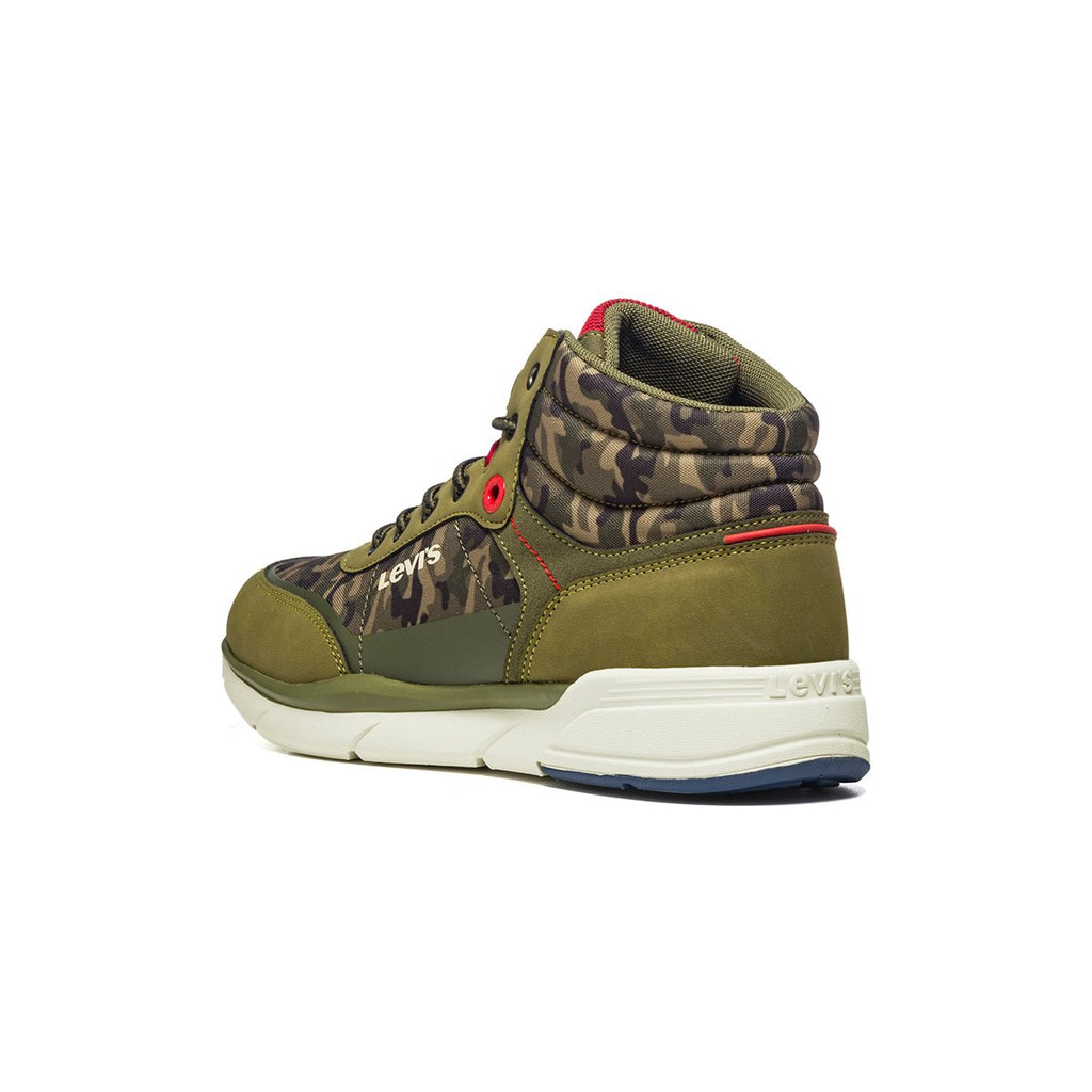 Scarponcini camouflage con colletto imbottito e logo laterale Levi's