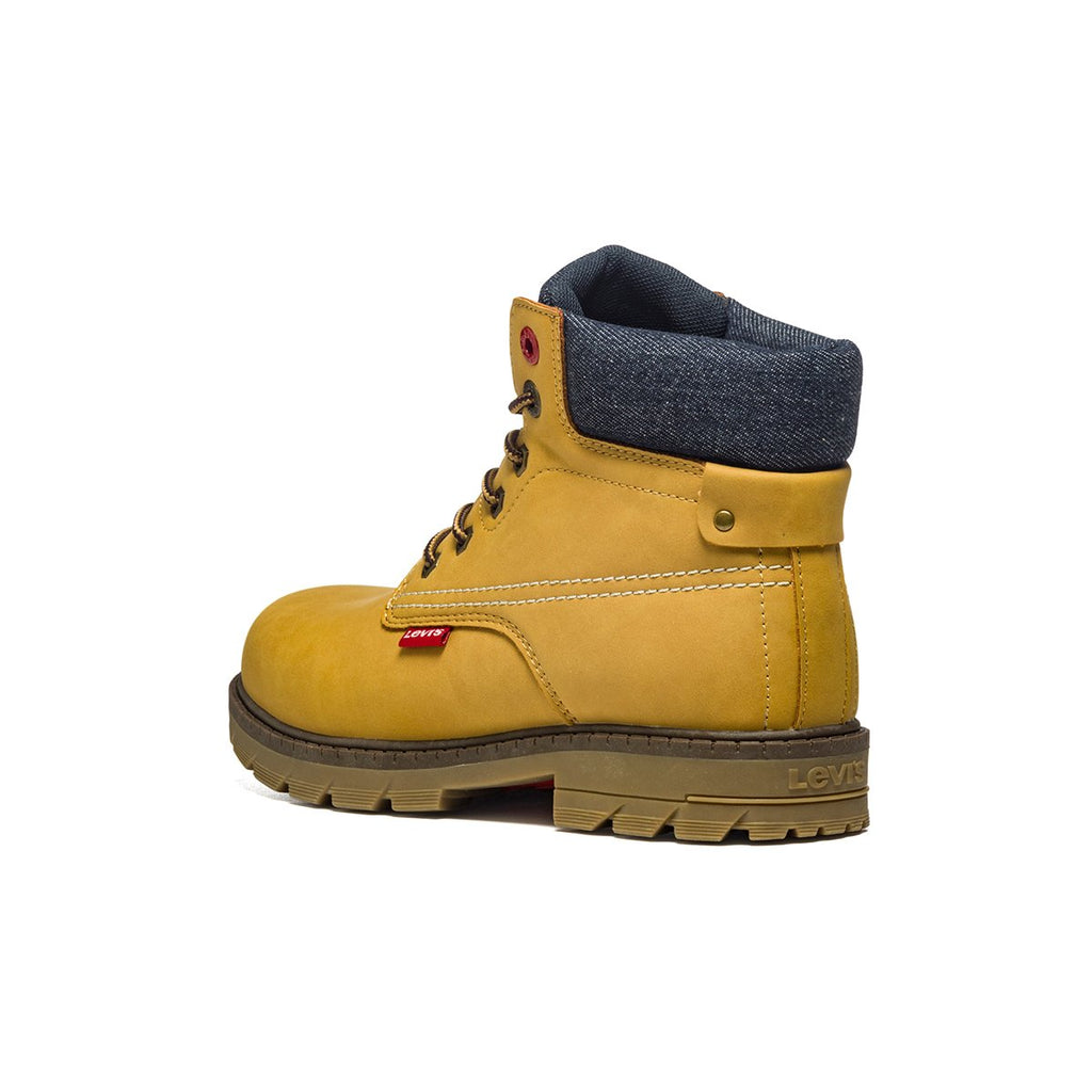 Scarponcini camel con colletto imbottito ed etichetta logata Levi's