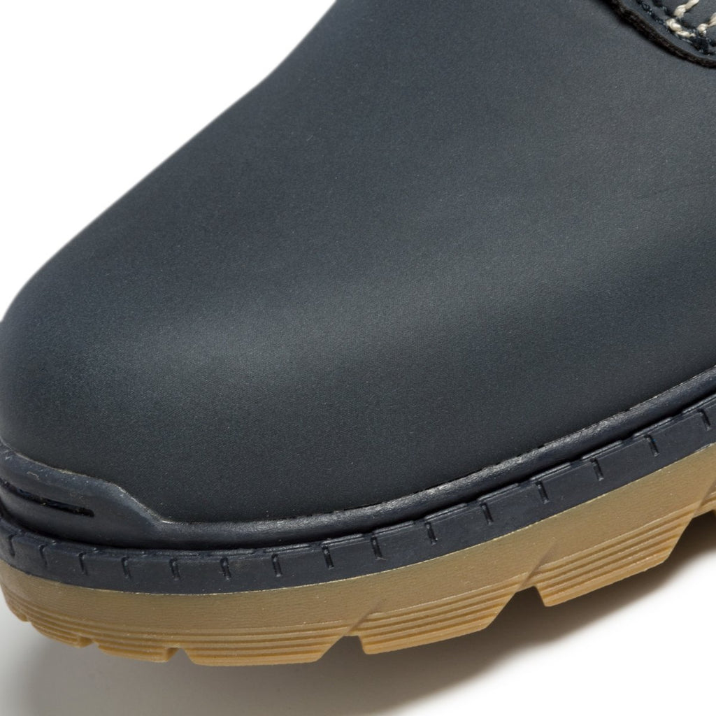Scarponcini blu navy con colletto imbottito ed etichetta logata Levi's