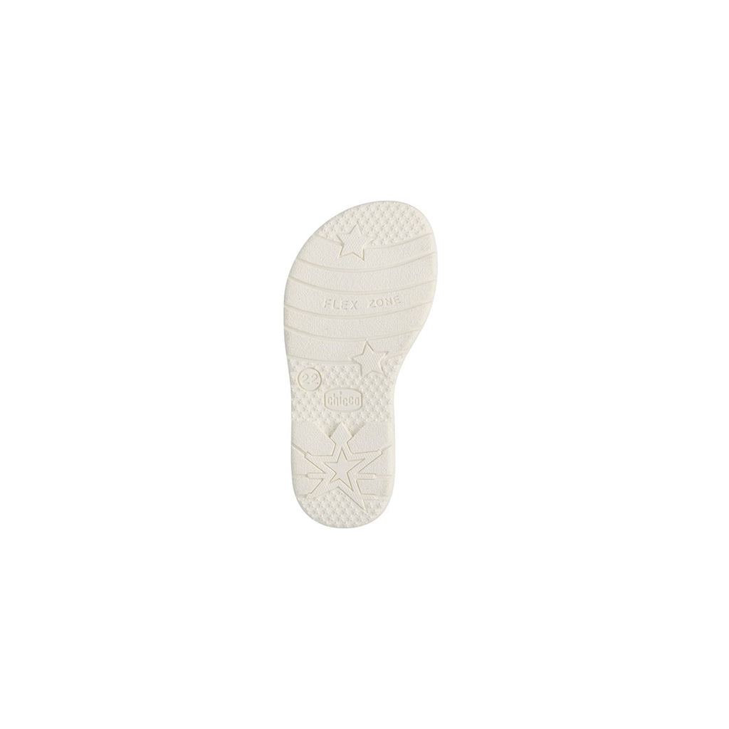 Sandali bianchi con glitter e borchie Chicco Cleo