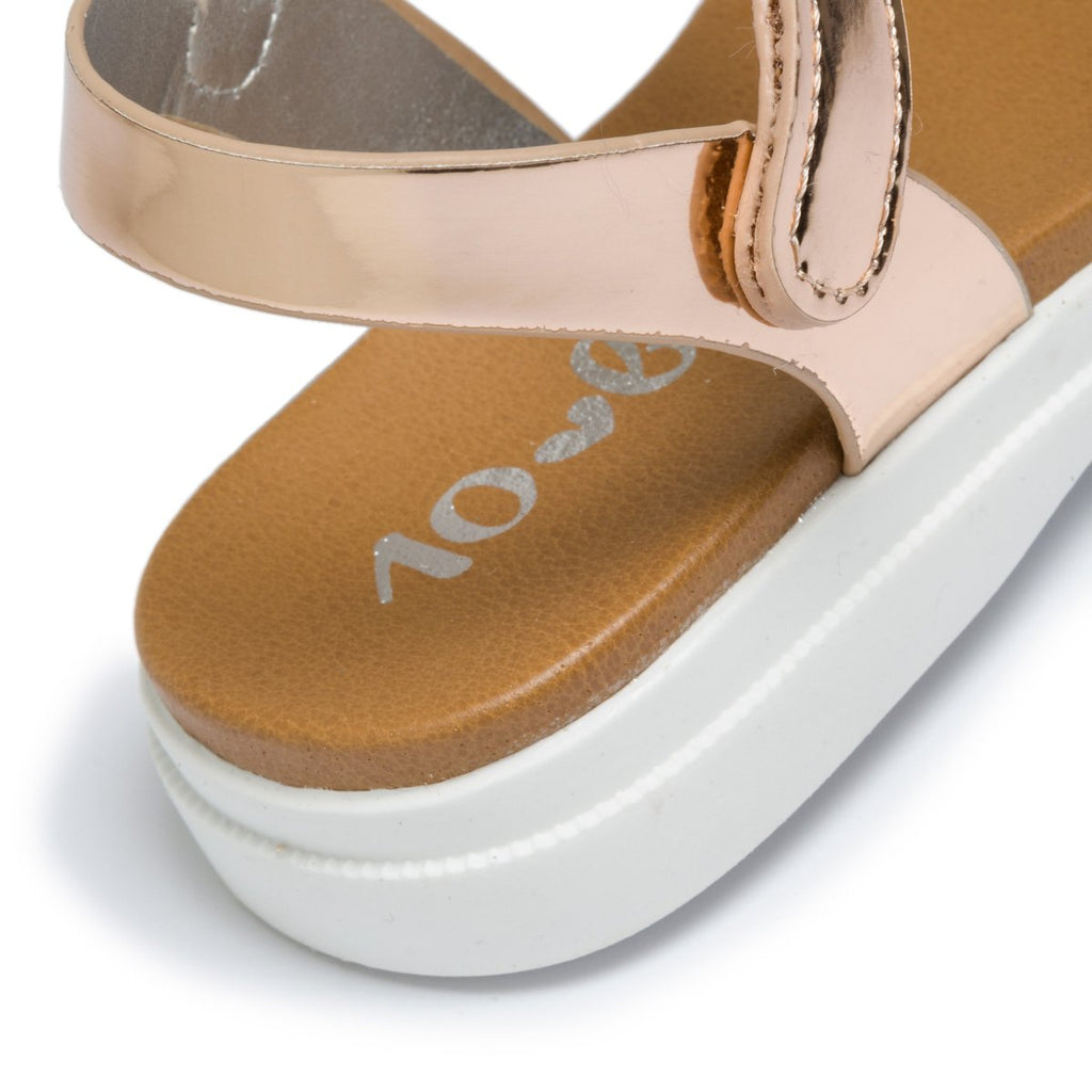Sandali rosa effetto laminato 10 Baci
