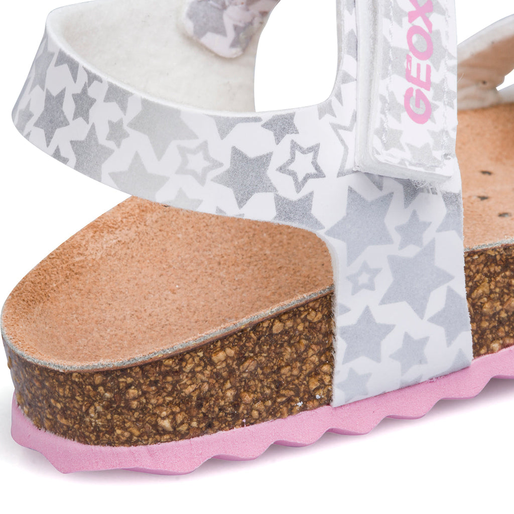 Sandali bianchi da bambina Geox Chalki