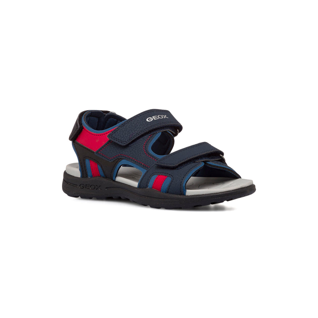 Sandali blu e rossi da bambino Geox Vaniett