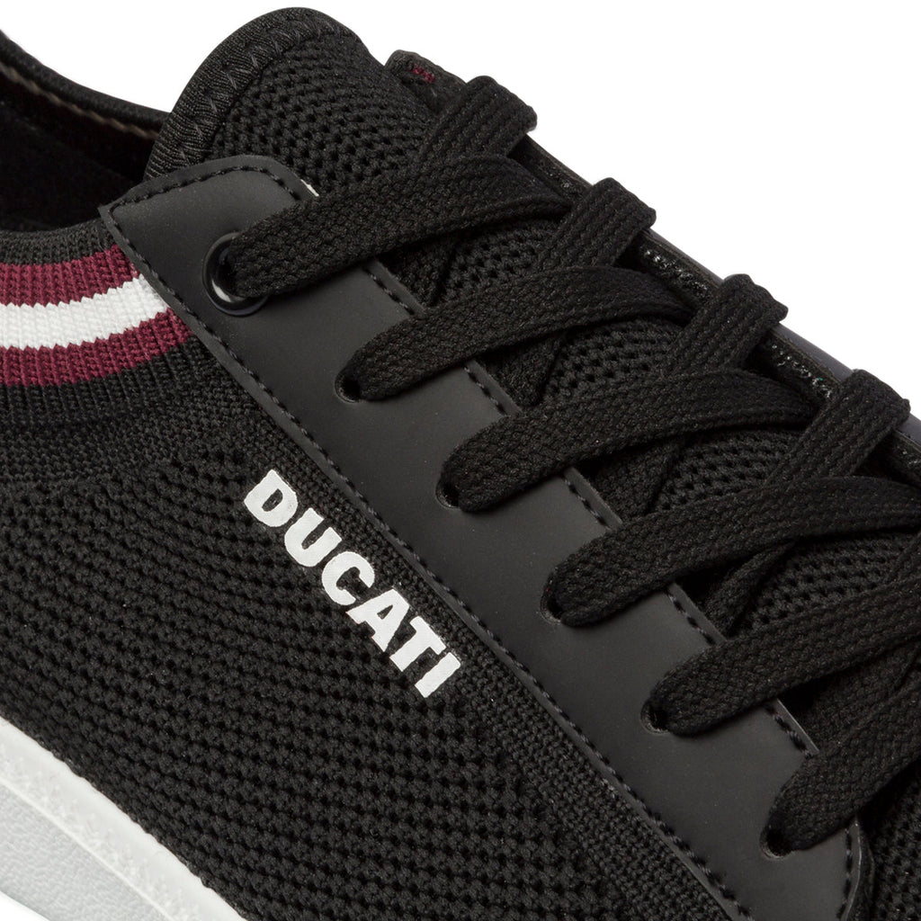 Sneakers da uomo nere in tessuto mesh Ducati