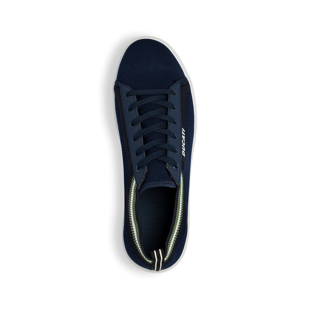 Sneakers da uomo blu in tessuto mesh Ducati