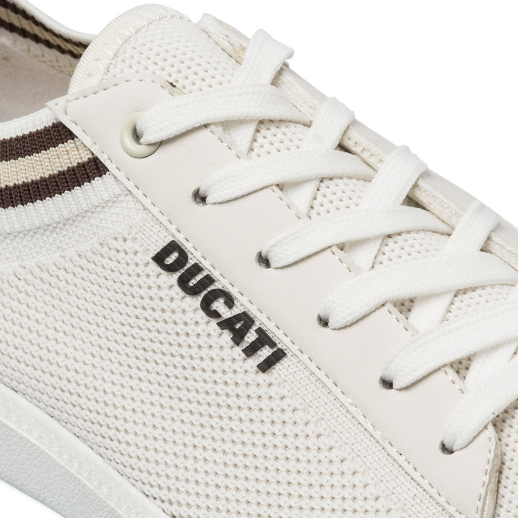 Sneakers da uomo beige in tessuto mesh Ducati