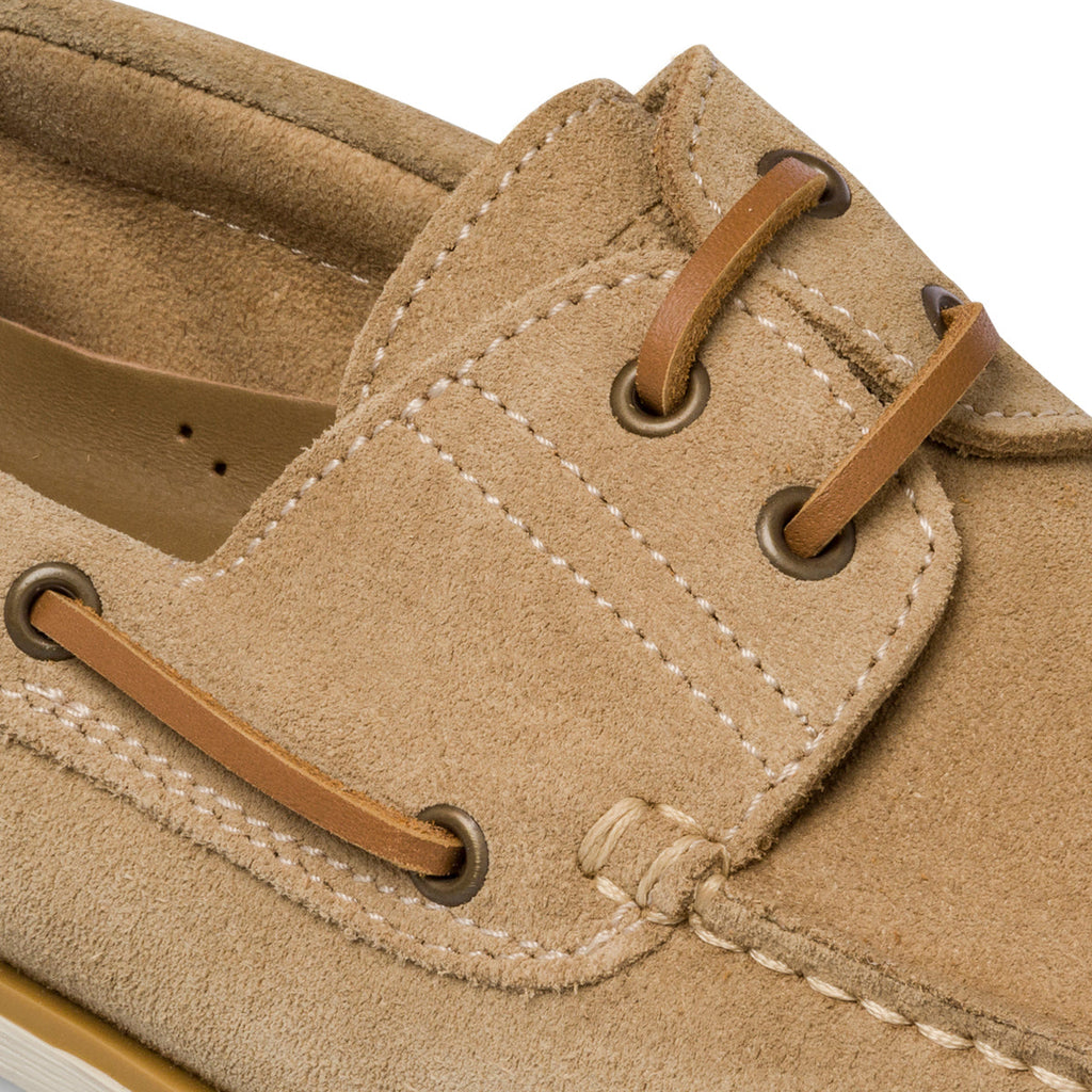 Mocassini da barca beige in pelle scamosciata Lumberjack Navigator
