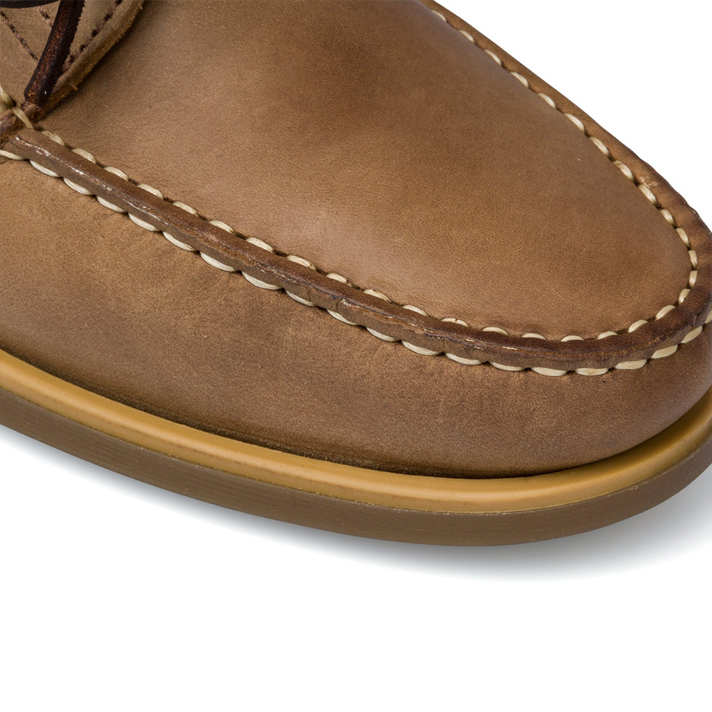 Mocassini da barca marroni in pelle da uomo Lumberjack Navigator