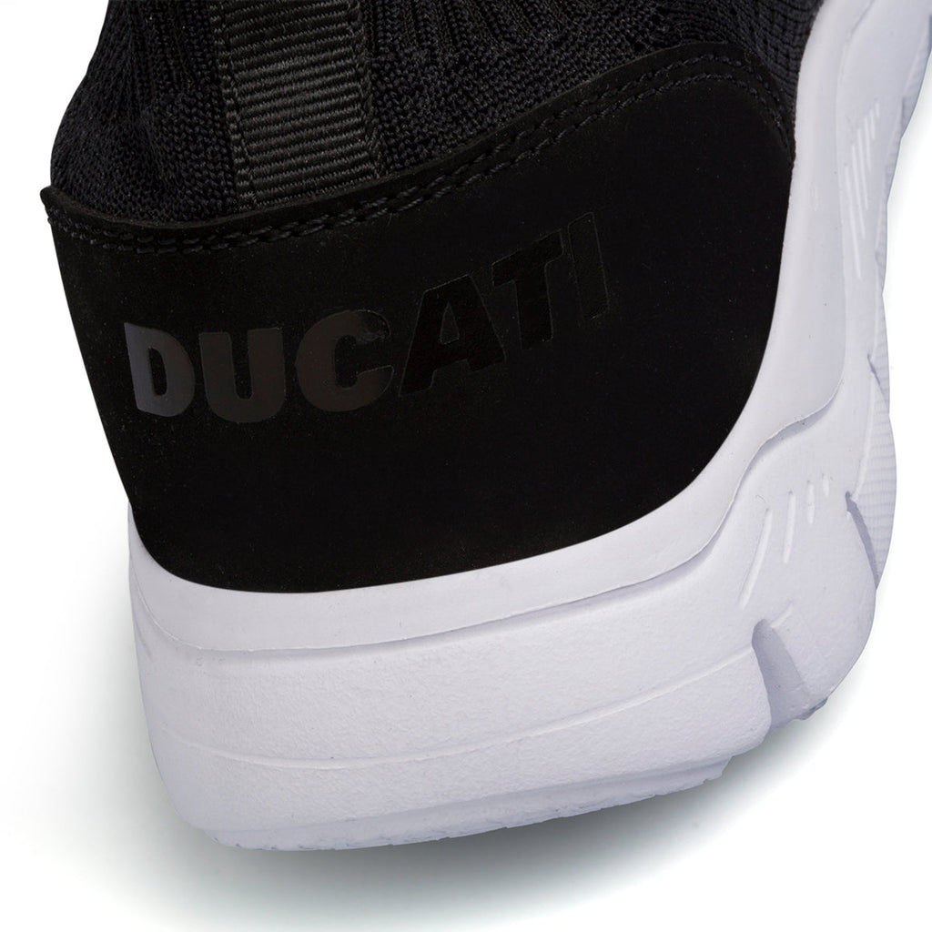 Sneakers slip-on nere in tessuto mesh da uomo Ducati