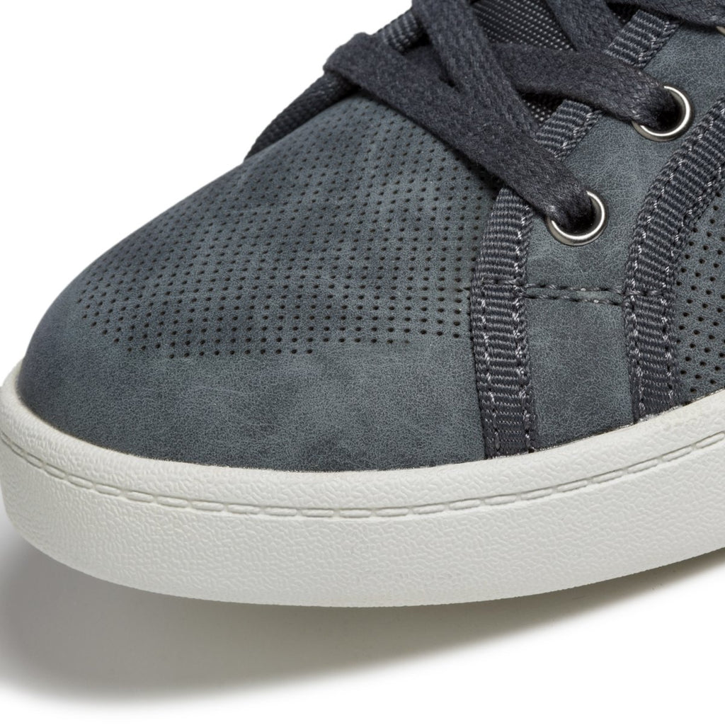 Sneakers blu navy traforate con logo laterale Ducati