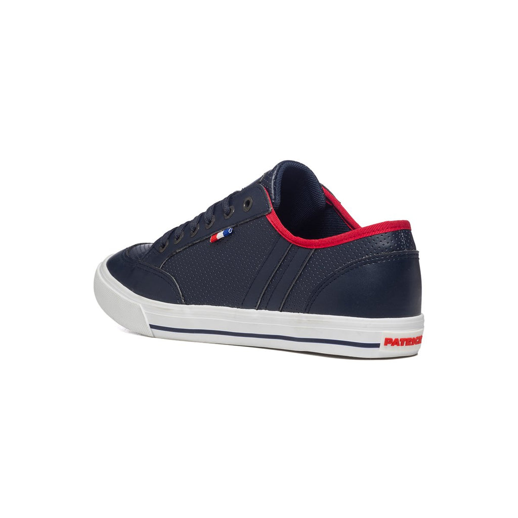 Sneakers blu navy con inserti rossi Patrick