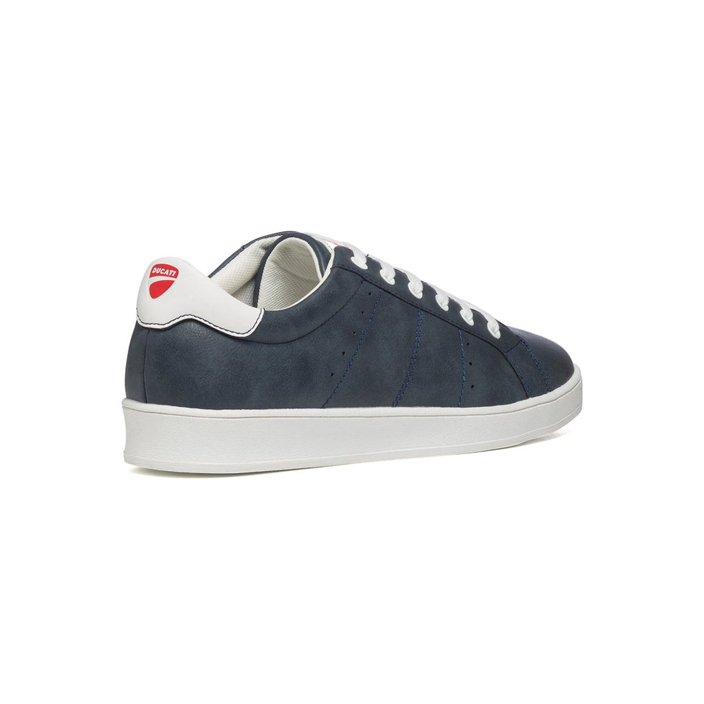 Sneakers blu navy con patch logo Ducati