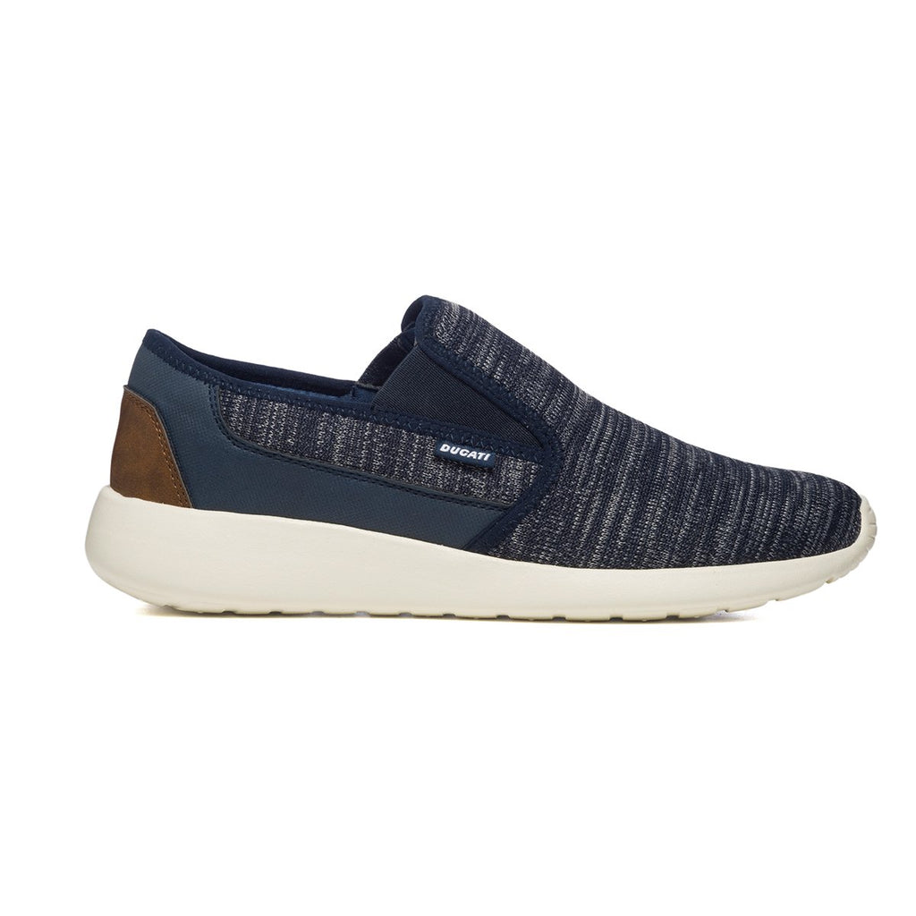 Slip-on blu navy con inserti elastici Ducati