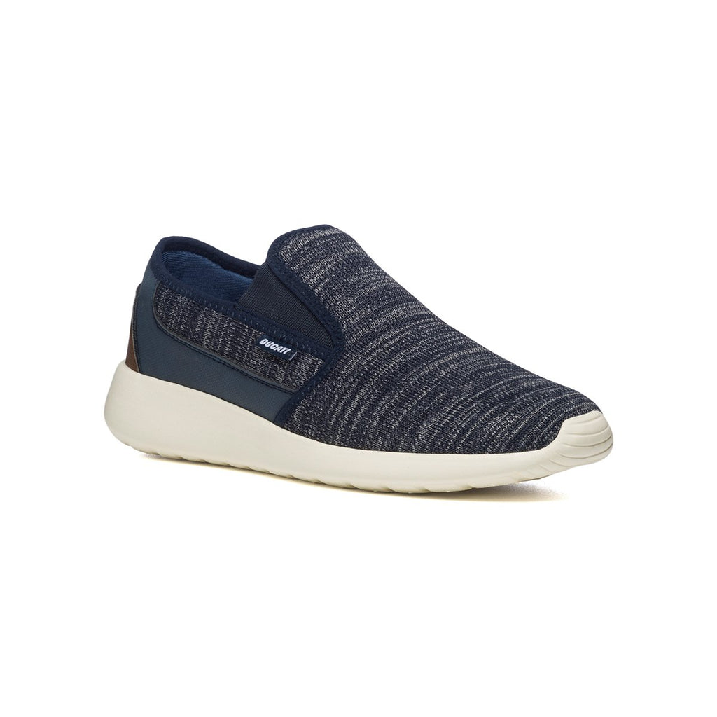 Slip-on blu navy con inserti elastici Ducati