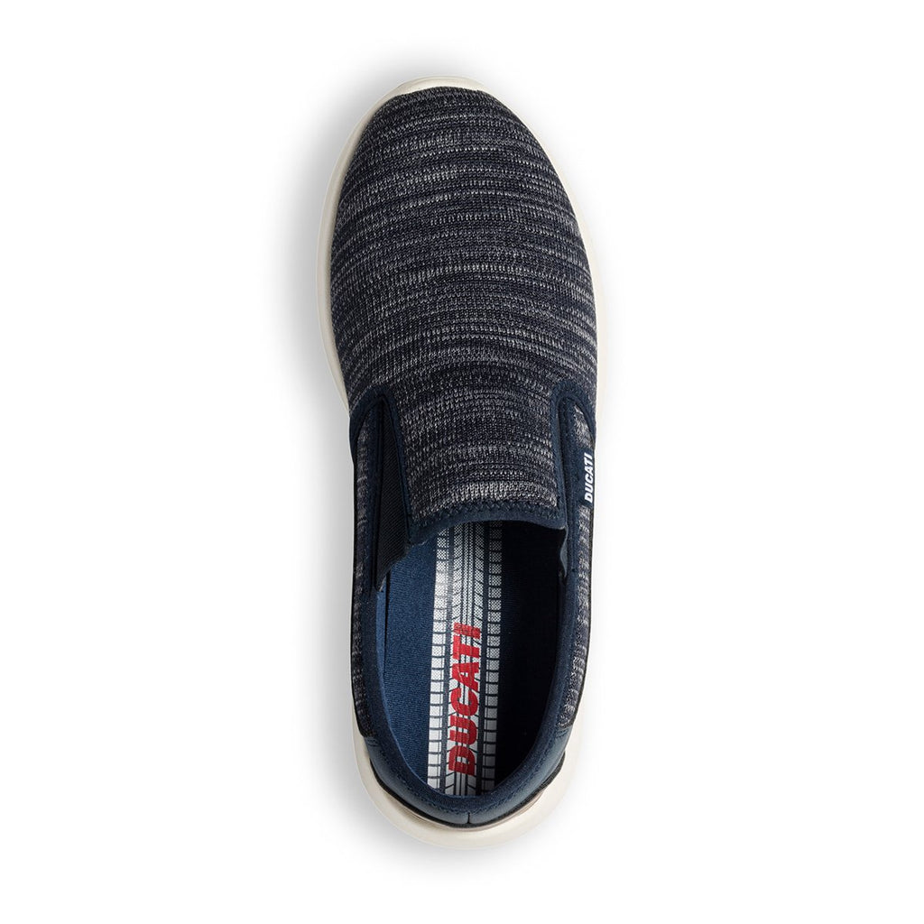 Slip-on blu navy con inserti elastici Ducati