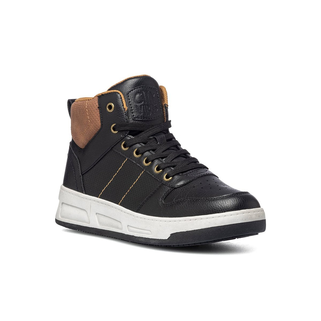 Sneakers alte nere con colletto a contrasto Patrick