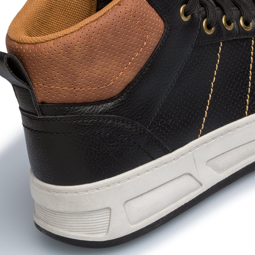 Sneakers alte nere con colletto a contrasto Patrick