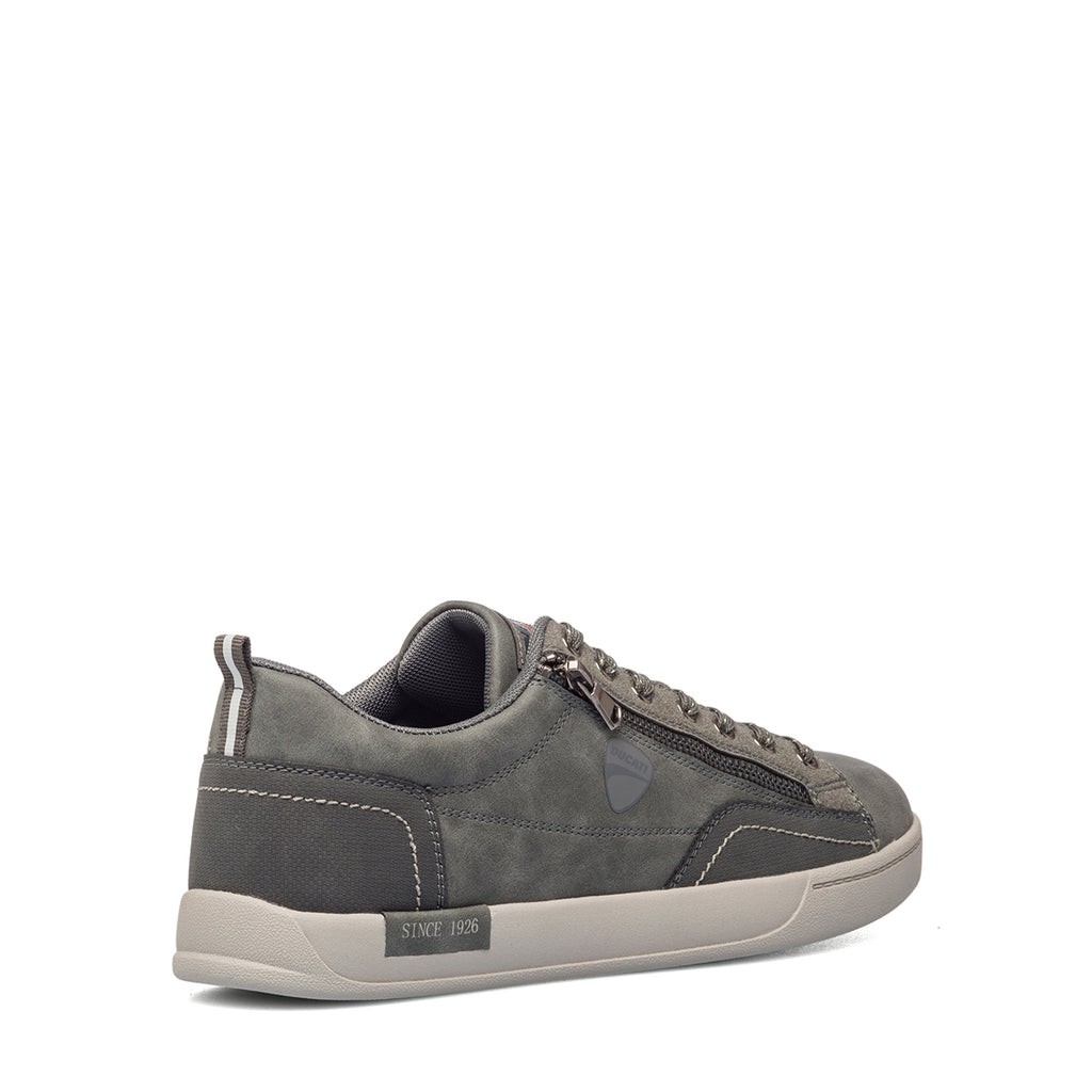 Sneakers grigie con zip laterale Ducati