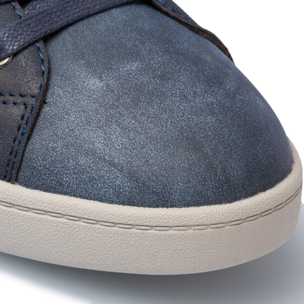 Sneakers alte blu con zip laterale Ducati