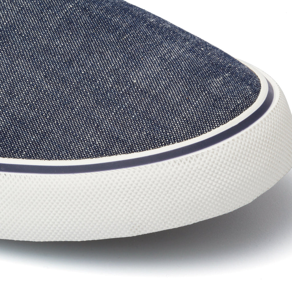 Sneakers blu in tessuto da uomo con logo laterale Ducati