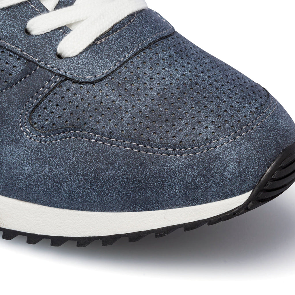 Sneakers blu da uomo con logo sul tallone Ducati