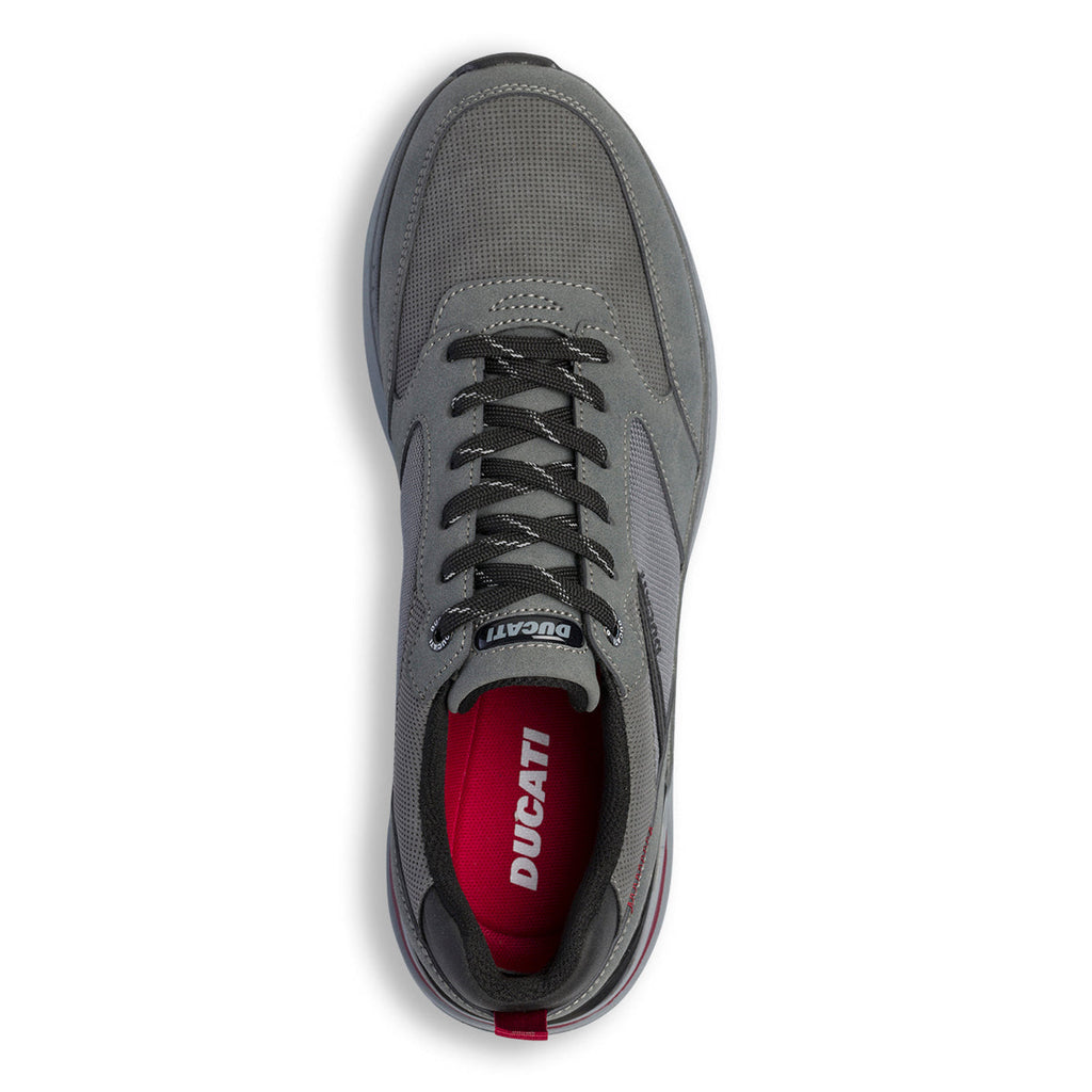 Sneakers grigie da uomo con logo laterale Ducati