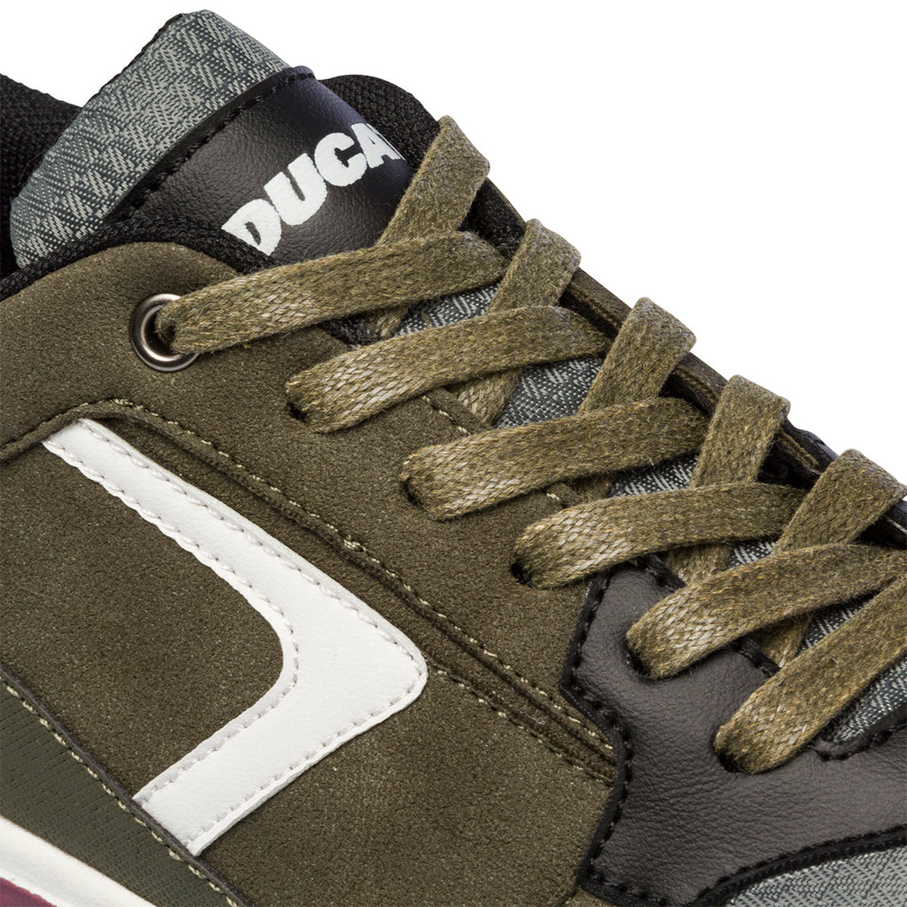 Sneakers verdi da uomo con logo sulla linguetta Ducati