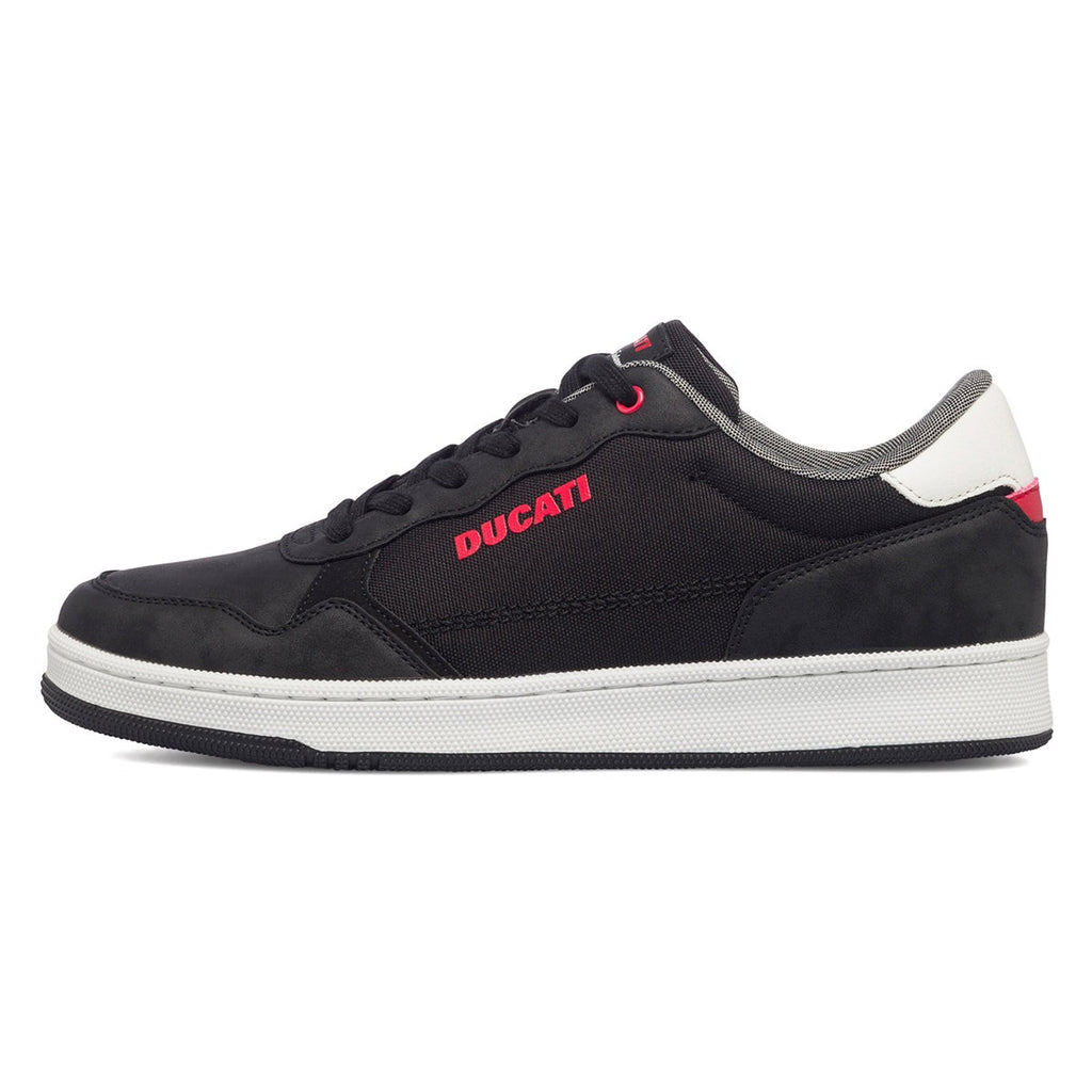 Sneakers nere da uomo con logo laterale Ducati