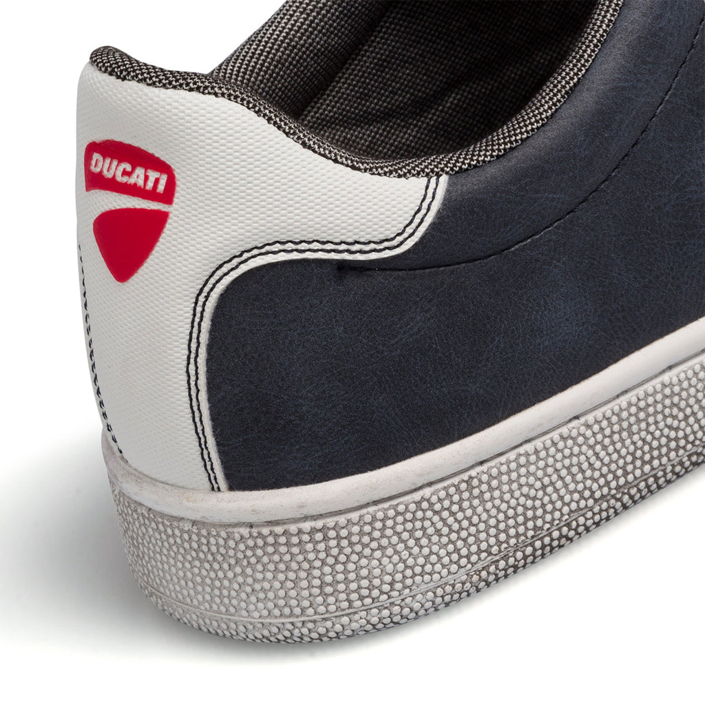 Sneakers blu da uomo con logo laterale Ducati